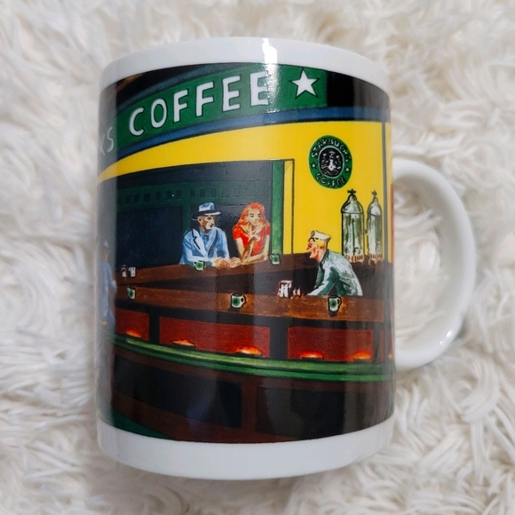Starbucks coffee mug by Chaleur Nighthawks Diner
